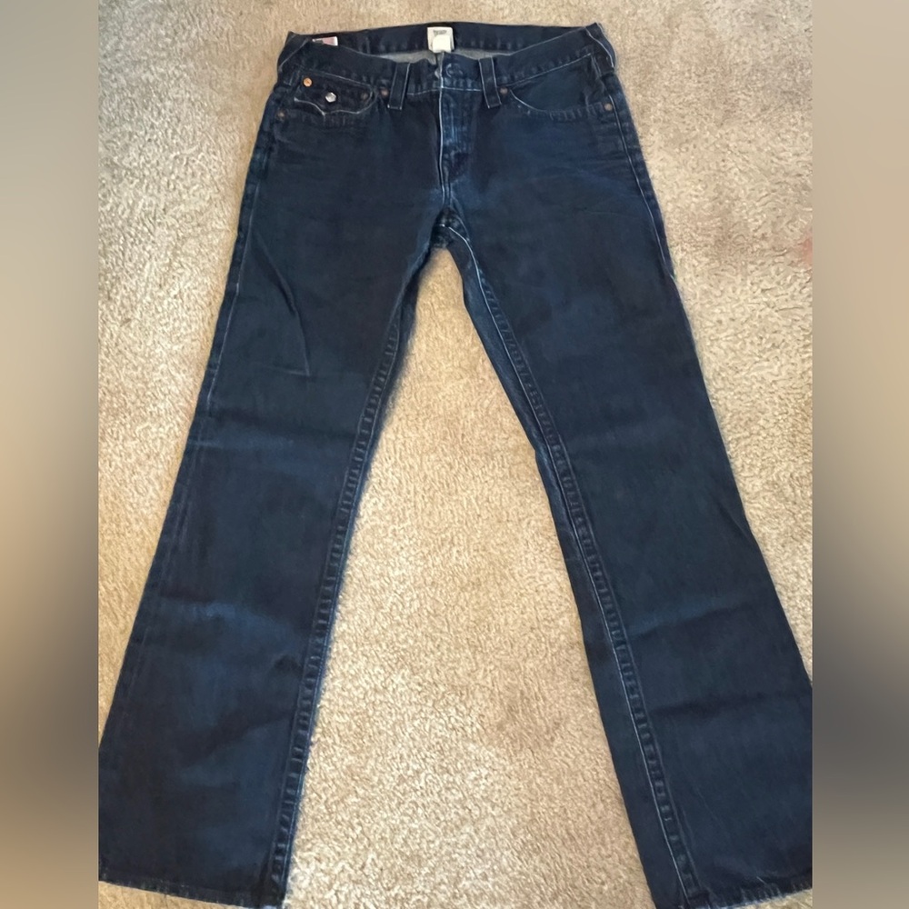 True Religion Dark Blue Boot Cut Jeans